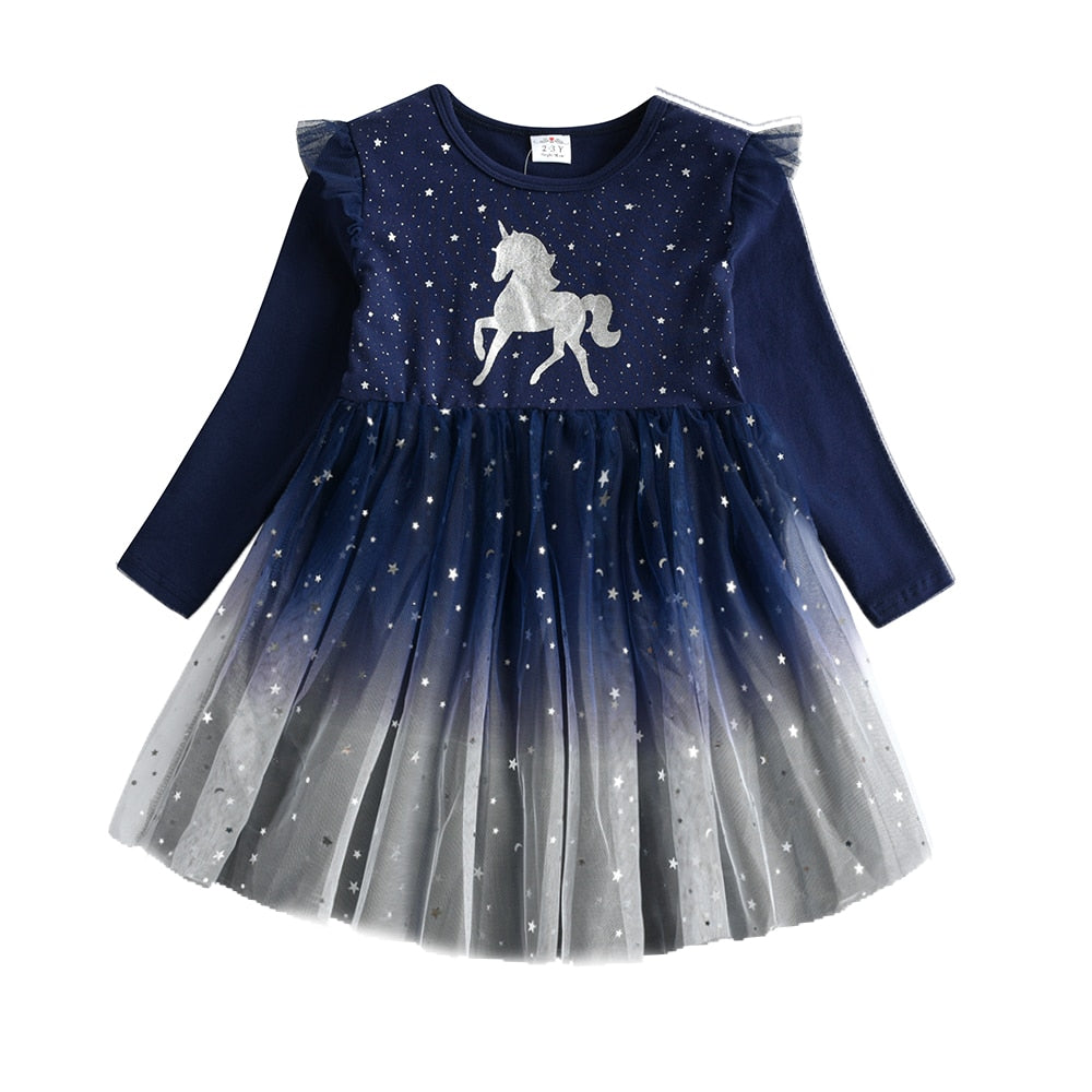 Rainbow Unicorn Dress and Accessories - Winter Rosie Boutique