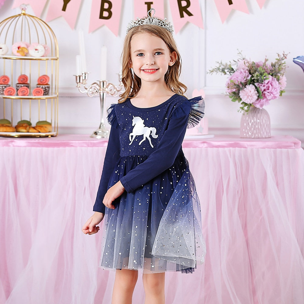 Rainbow Unicorn Dress and Accessories - Winter Rosie Boutique