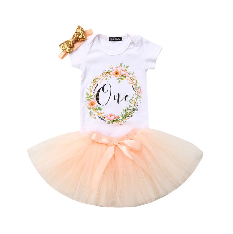 Birthday One Tutu Set-4 Colours