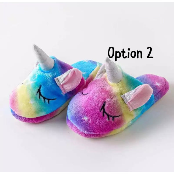 Baby girl unicorn on sale slippers