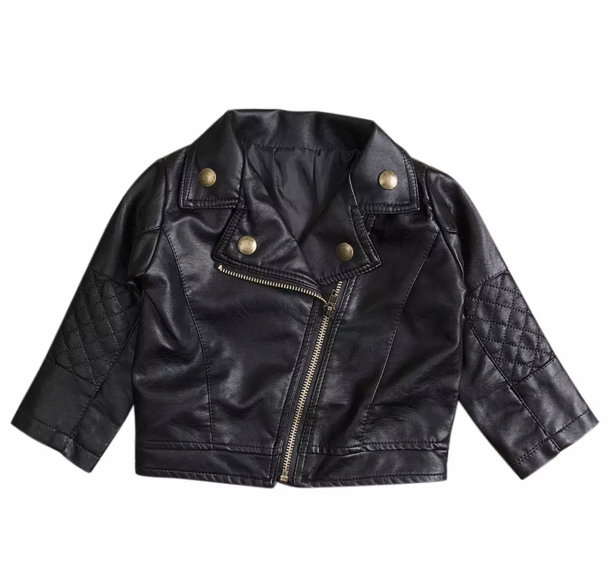 Children's Leather Biker Jacket - Winter Rosie Boutique